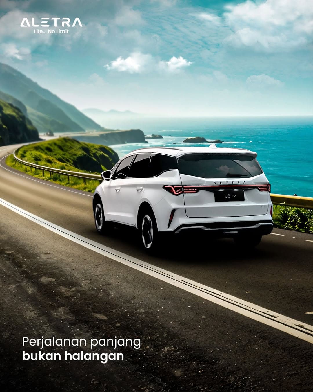 Aletra L8 on a coastal road